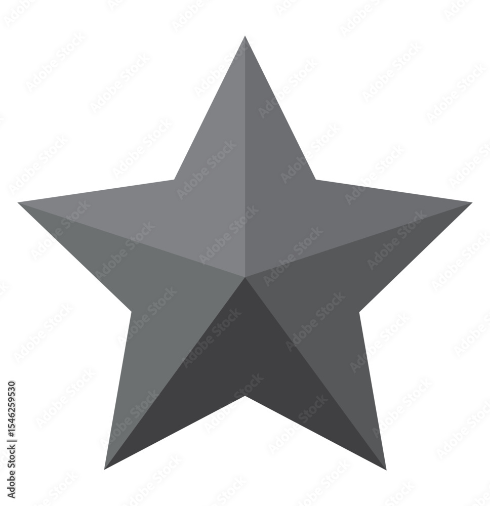 Star icon. Balanced star drawing. Vector illustration. Supereminence. Gray stars. Award icon on white background. Star icon. Balanced star drawing. Vector illustration. Supereminence. Gray stars. Award icon on white background.