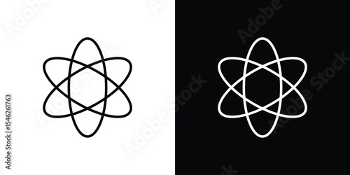 Tableau sur toile Agnosticism icon in black. flat graphic vector icon