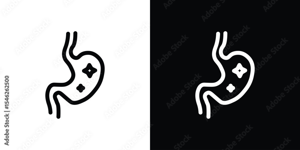 Obraz premium Aids nutrient absorption icon in black. flat graphic vector icon