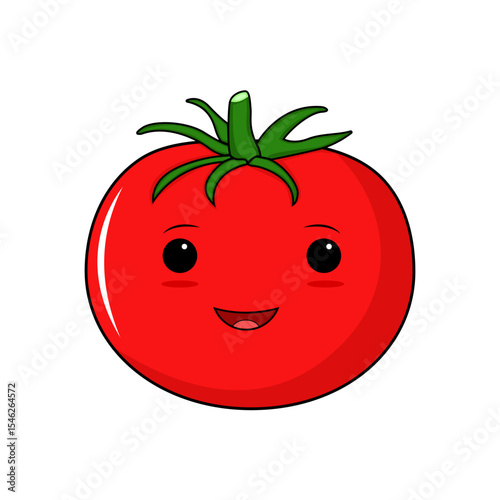 kawaii tomato illustration