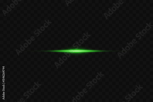 Glowing beam of light, horizontal effect.