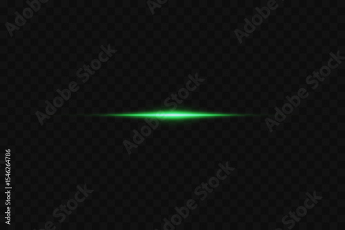 Glowing beam of light, horizontal effect.