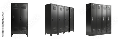 Organizing school lockers for students classroom photo indoor close-up