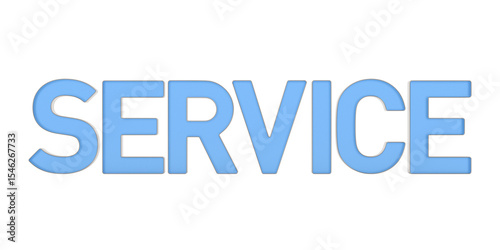 Service on white background...