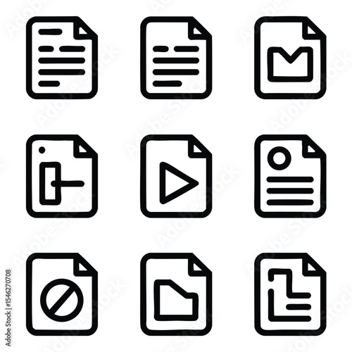 Document Icons: File Types, Formats, and Symbols for Web and App Design