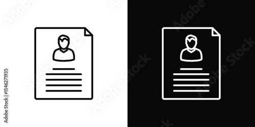 Application form icon in black. flat graphic vector icon