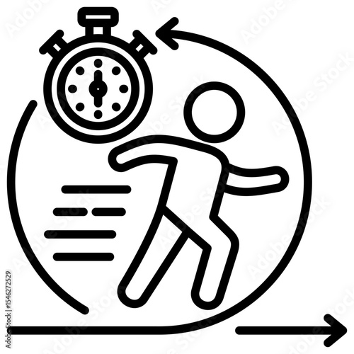 Agility Line Icon