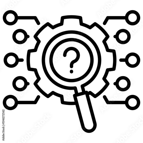 Root Cause Line Icon