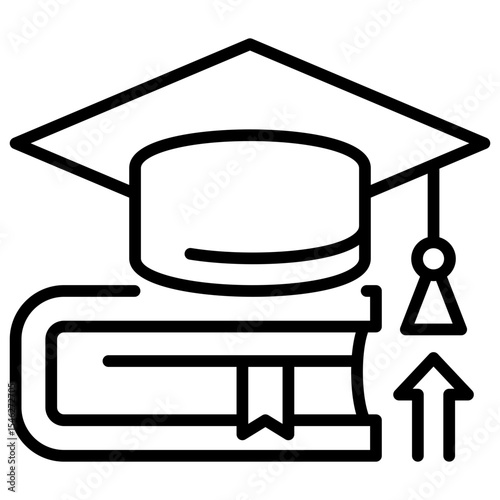 Higher Education Line Icon