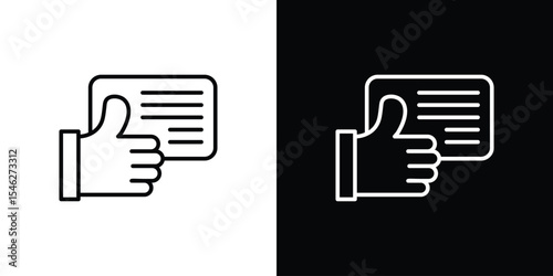 Appreciation icon in black. flat graphic vector icon