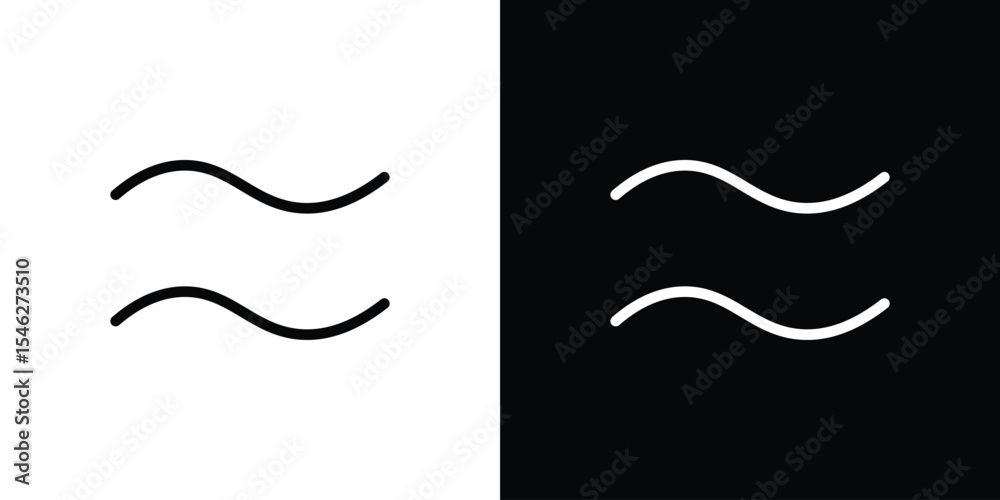Fotografia Approximately equal icon in black. flat graphic vector icon