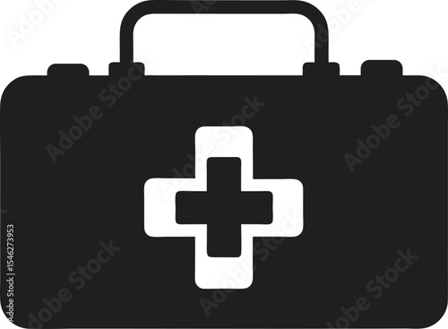 first aid kit icon vector