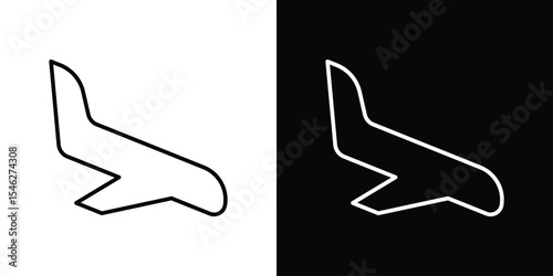 Arrival icon in black. flat graphic vector icon