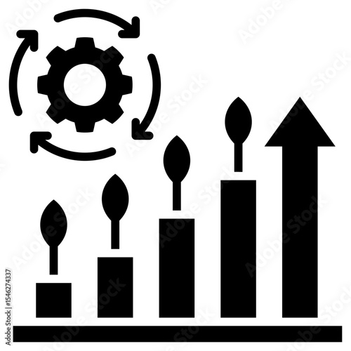 Sustainable Development Glyph Icon