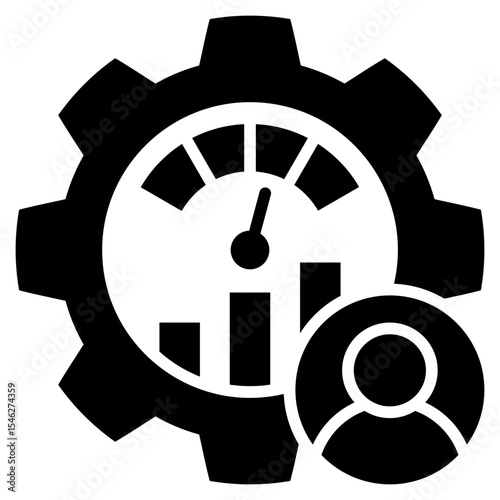 Performance Management Glyph Icon