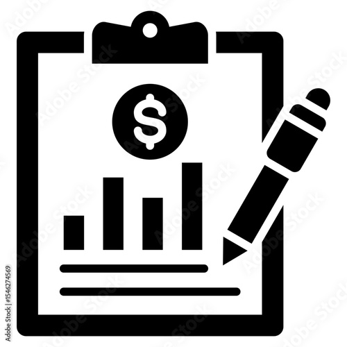 Business Evaluation Glyph Icon