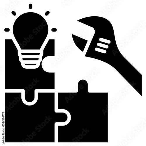 Problem Solving Glyph Icon