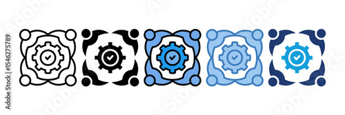 Team Collaboration Icon Element For Design