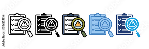Risk Assessment Icon Element For Design
