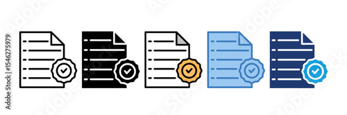 Approval Icon Element For Design