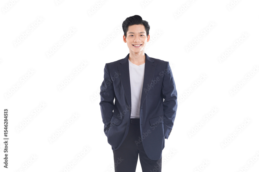 Confident Asian businessman posing with various expressions, professional attire Confident Asian businessman posing with various expressions, professional attire