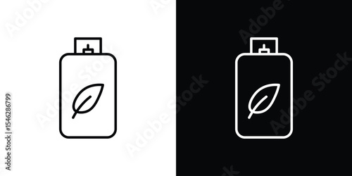 Biogas icon in black. flat graphic vector icon