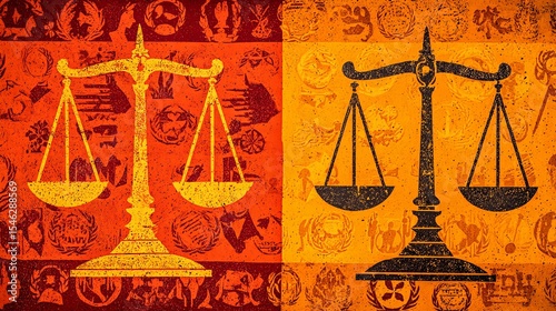 Symbolic Scales of Justice for International Amnesty Day