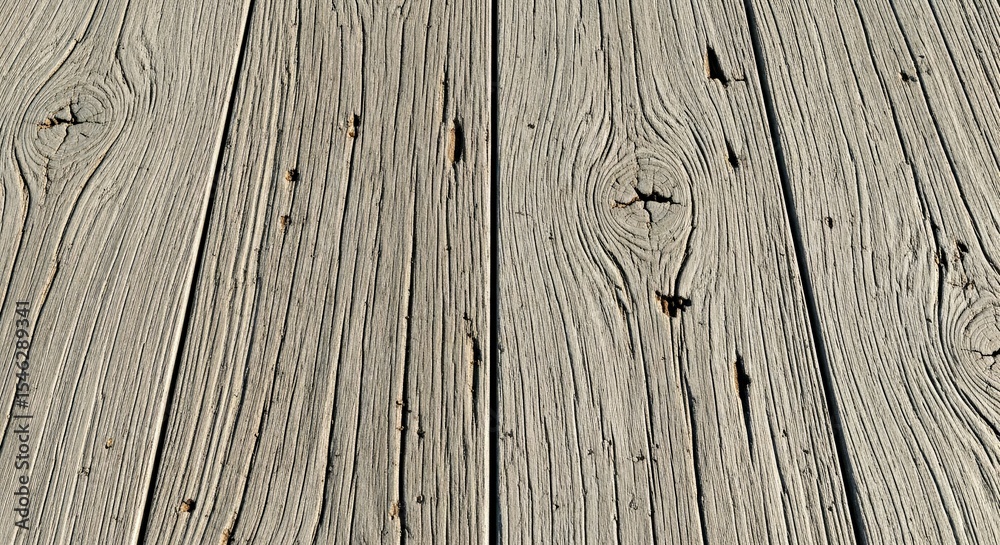 Obraz premium Weathered Oak Wood Texture Gray Patina Deep Grain Lines Natural Aged Timber Surface