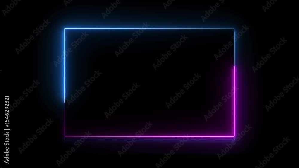 square rectangle picture frame icon animation glowing neon blue and pink color border frame display neon box movement screen round shape rotation footage retro line banner on black background square rectangle picture frame icon animation glowing neon blue and pink color border frame display neon box movement screen round shape rotation footage retro line banner on black background