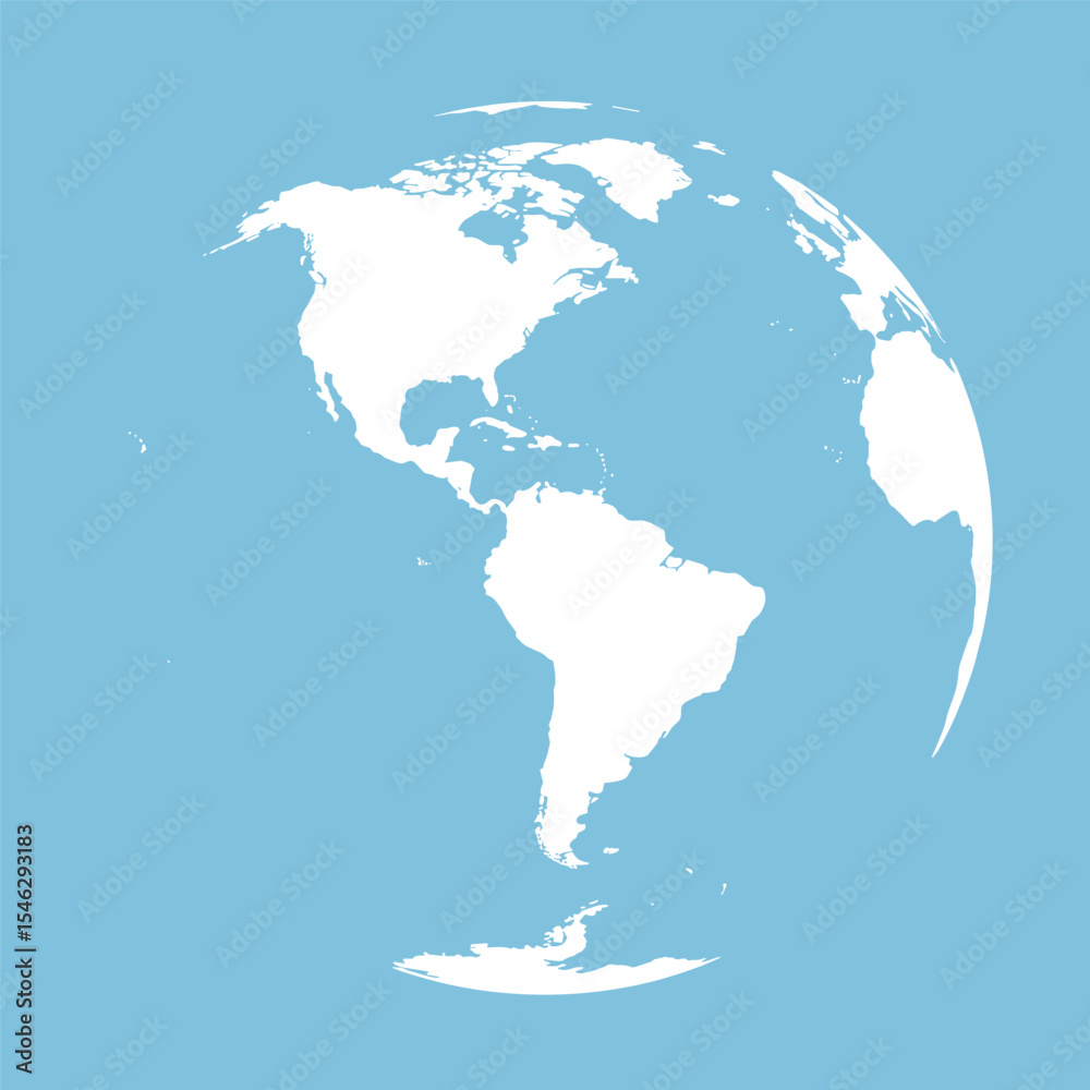 Naklejka premium World globes maps set. Europe, Asia, North and South America, Oceania, Africa globe maps. Earth globe icons isolated on blue background. Vector illustration