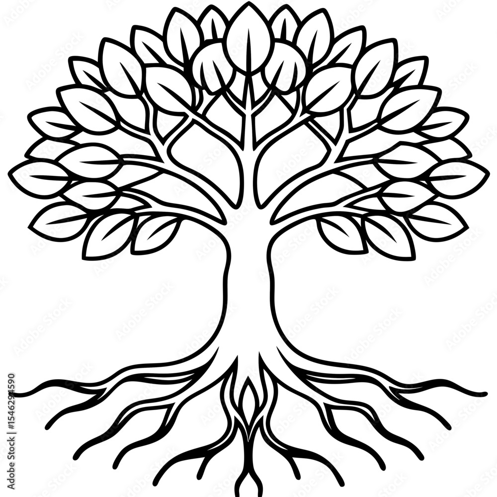 Obraz premium Rooted Beauty Outline