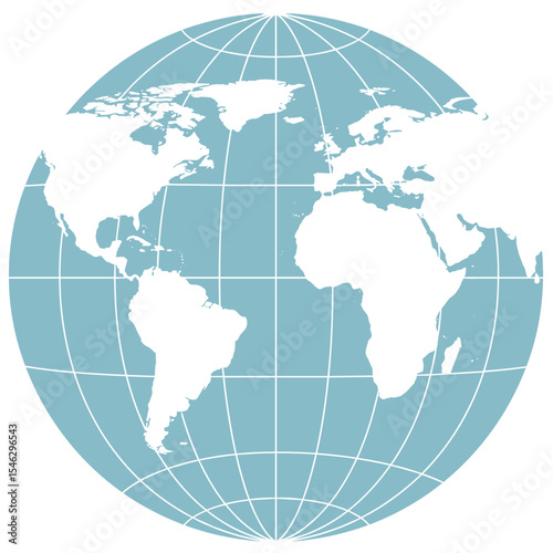 World globes maps set. Europe, Asia, North and South America, Oceania, Africa globe maps. Earth globe icons isolated on blue background. Vector illustration