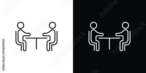 Cafeteria icon in black. flat graphic vector icon