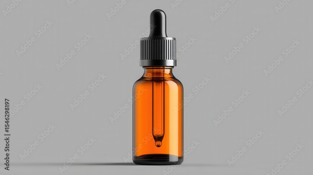Fototapeta premium Ultra quality image of gradient Glass Dropper Bottle Product Mockup.