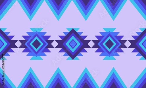 Southwest Aztec geometric Native American Mexican Navajo tribal ethnic boho indian texture ornament seamless pattern fabric colorful design vector for woven textile printing blanket rug carpet fashion