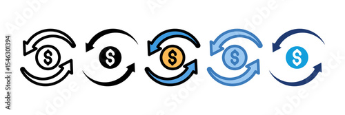 Cash Flow Icon Element For Design