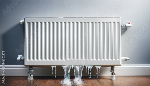 home heating radiator leaking water