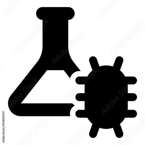 flask icon, simple design, vector illustration
