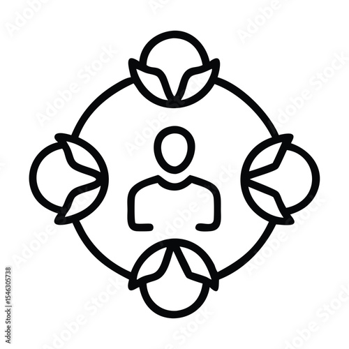 Calmness Colored Icon | Premium Vector