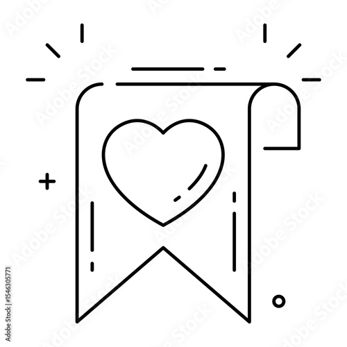 bookmark icon, simple design, vector illustration