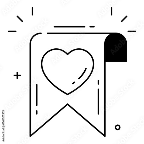 bookmark icon, simple design, vector illustration