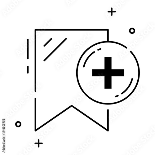 bookmark icon, simple design, vector illustration