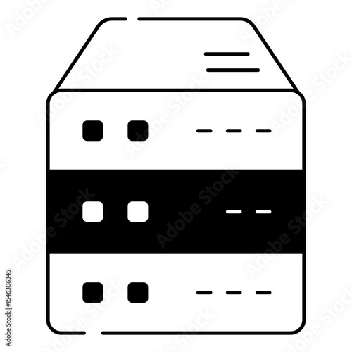 server icon, simple design, vector illustration