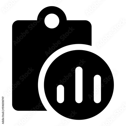 stat icon, simple design, vector illustration
