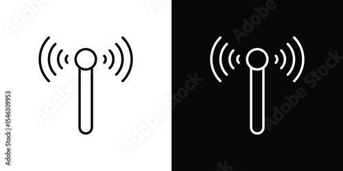 Cellular icon in black. flat graphic vector icon