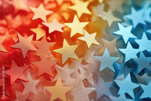 sharp picture of abstract shimmery stars pastel background