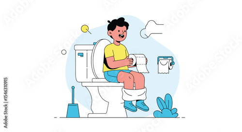 Toilet Time A Boy's Hygiene Routine and Sanitation Practices in the Bathroom