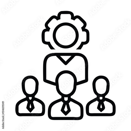 Student using Laptop vector icon illustration of Online