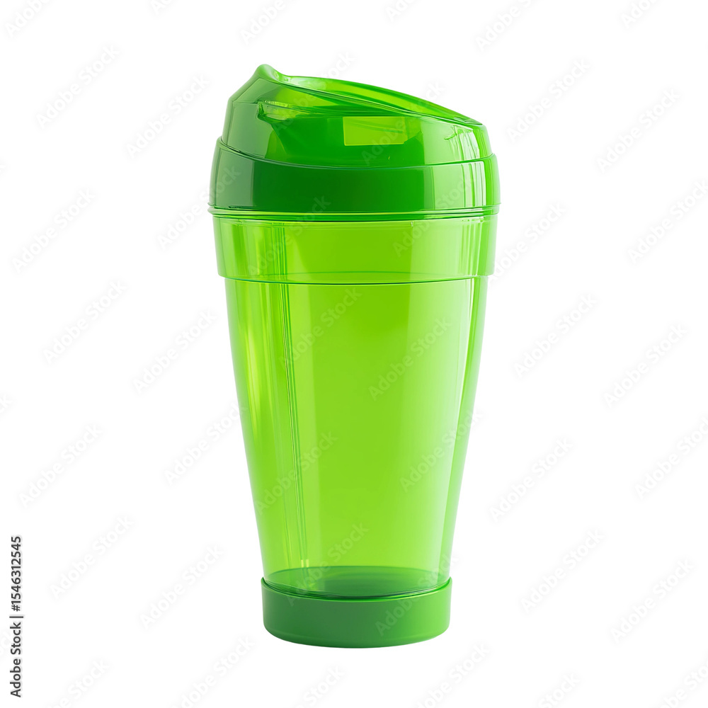 Obraz premium green plastic bottle isolated