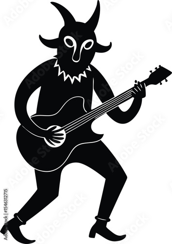 rock musician with guitar